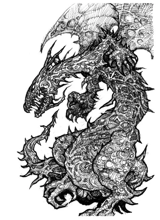 Dibujantes Cordobeses: Un par de dragones... (bahh uno sólo el ...