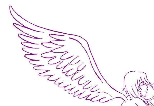 Anime con alas de angel para dibujar - Imagui