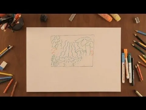 Cómo dibujar el amazonas : Dibujos de la Naturaleza - YouTube