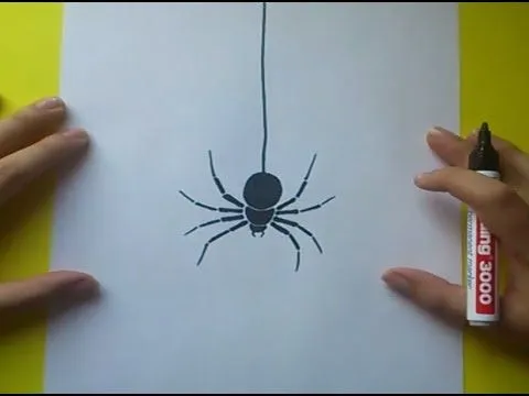 Como dibujar una araña paso a paso 3 | How to draw a spider 3 ...