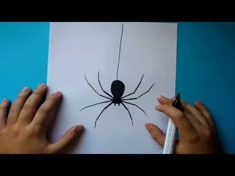 Como dibujar una araña paso a paso | How to draw a spider - YouTube