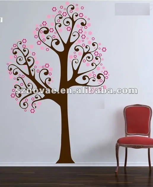 Dibujar un árbol en la pared - Imagui