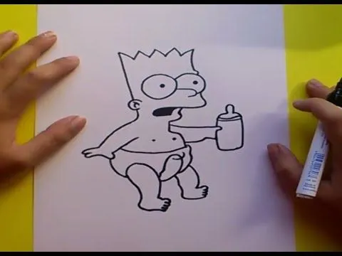 Como dibujar a Bart simpson paso a paso 4 - Los Simpsons | How to ...