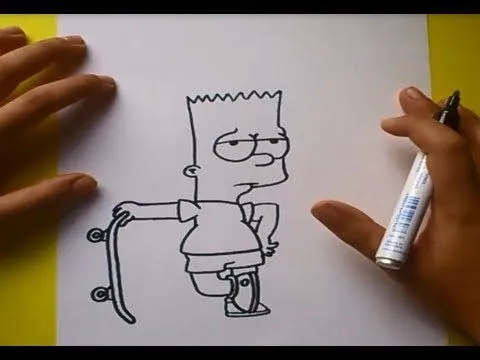 Como dibujar a Bart simpson paso a paso 2 - Los Simpsons | How to ...