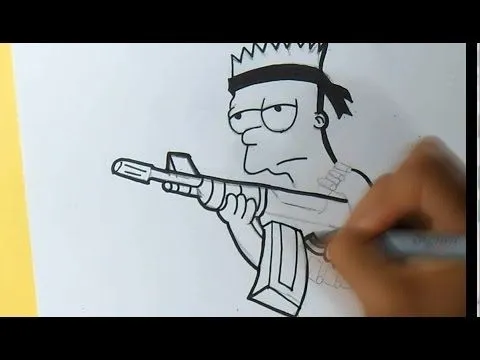 Dibujos de bart Simpson rapero - Imagui