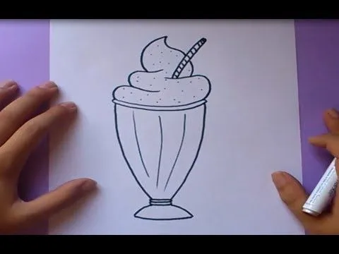 Como dibujar un batido paso a paso | How to draw a smoothie - YouTube
