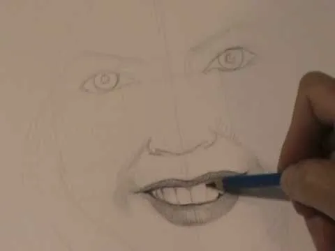 Cómo dibujar una boca de mujer sonriendo.MPG - YouTube