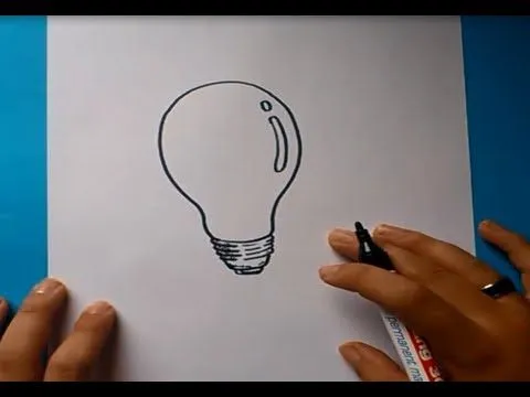 Como dibujar una bombilla paso a paso 2 | How to draw a bulb 2 ...