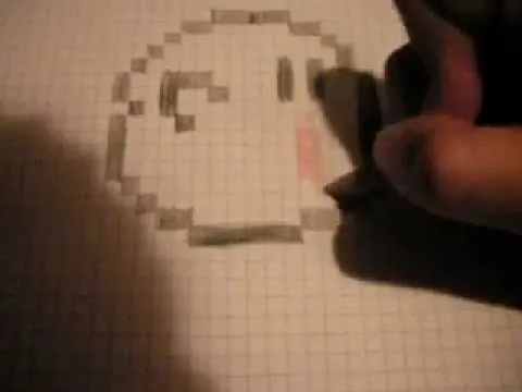 Como dibujar a Boo | How to draw Boo | Pixel Art - YouTube