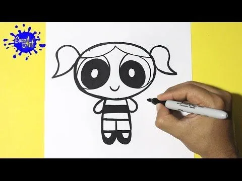 Como dibujar a Burbuja| las chicas super poderosas|how to draw ...