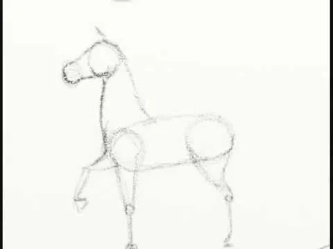 Cómo dibujar un caballo fácil paso a paso - YouTube