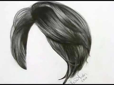 Cómo dibujar cabello con lápiz de grafito / How To Draw Realistic ...