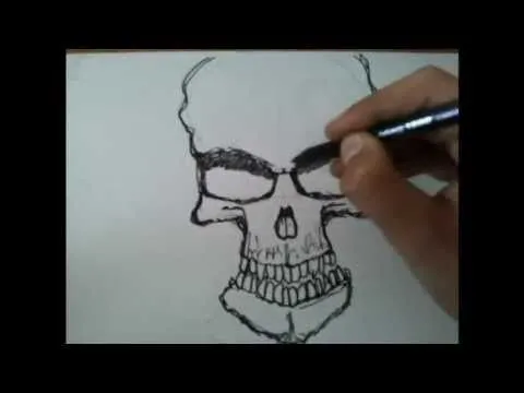 Como dibujar una calavera a lápiz - Dibujos animados anime. - YouTube