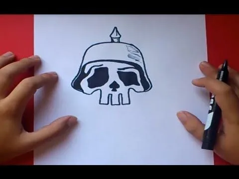Como dibujar una calavera paso a paso 2 | How to draw a skull 2 ...