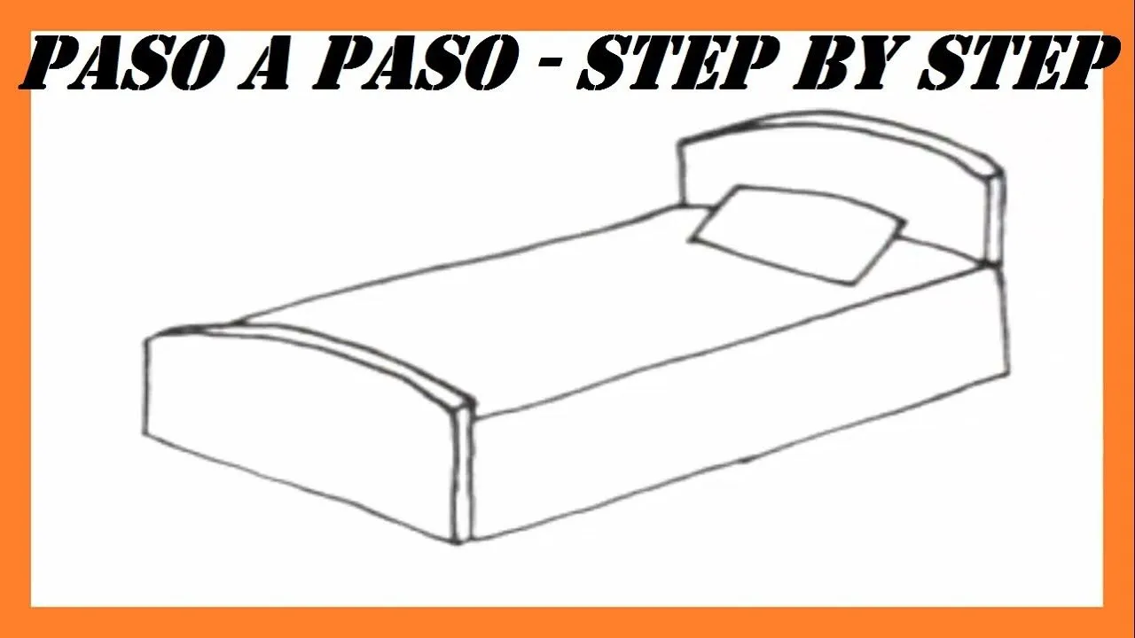 Como dibujar una Cama paso a paso l How to draw a Bed step by step - YouTube