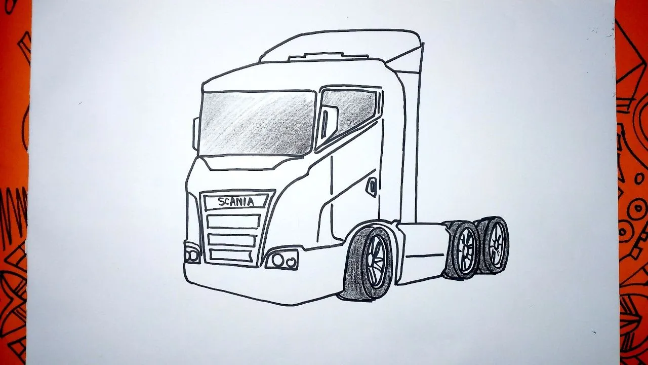 Cómo dibujar un Camión Europa Scania paso a paso - YouTube