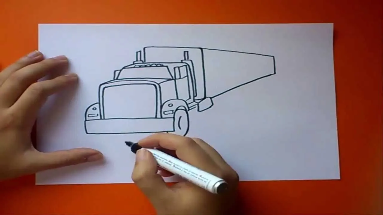 Como dibujar un camión paso a paso | How to draw a truck - YouTube