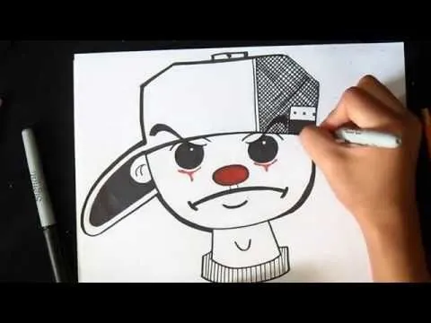 cómo dibujar caracter con gorra Graffit - Youtube Downloader mp3