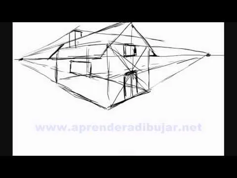 Como dibujar una casa en 3d - Dibujos de casas en perspectiva ...