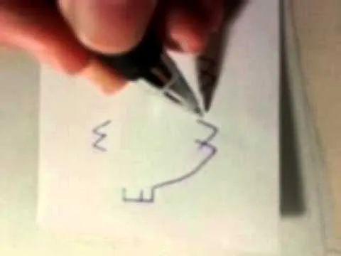 Como dibujar un cerdo con letras - YouTube