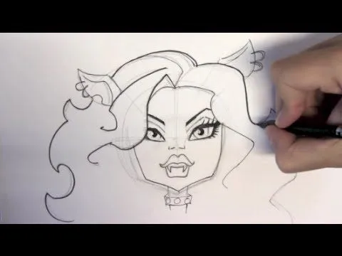 Cómo dibujar a Clawdeen Wolf de Monster High paso a paso - Dibujos ...