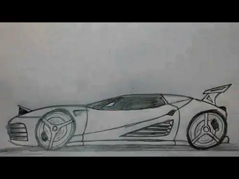 Como dibujar un coche tuning paso a paso - YouTube
