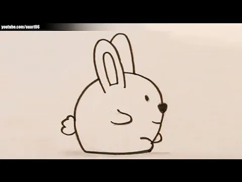 Como dibujar un conejito facil - YouTube