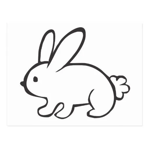 Dibujo fácil de una conejo - Imagui