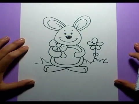 Como dibujar un conejo paso a paso | How to draw a rabbit - YouTube