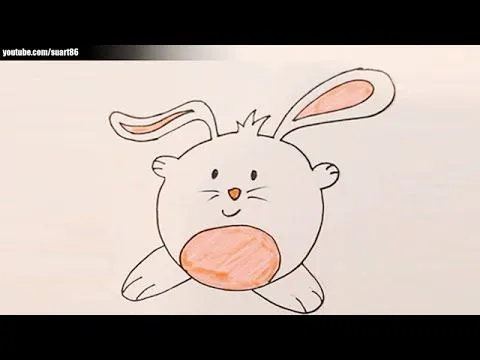 Como dibujar un conejo paso a paso - YouTube