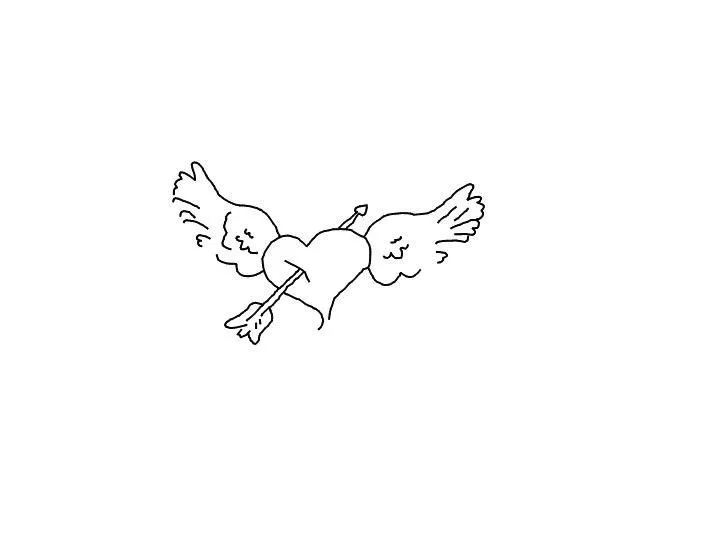 Dibujar un corazon con alas - Imagui