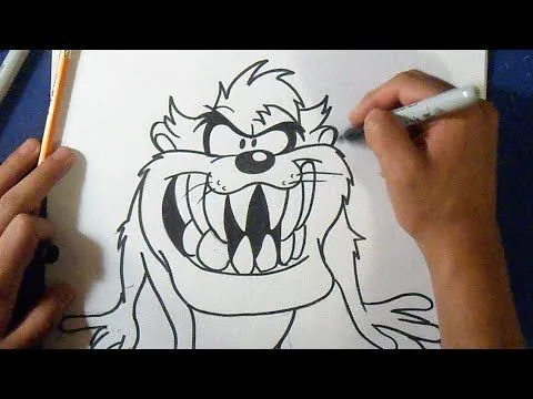 Cómo dibujar al Demonio de tazmania - Taz 3 | How to draw ...