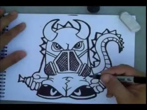 cómo dibujar Dragon con mascara de gas - Youtube Downloader mp3