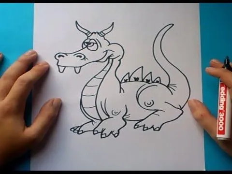 Como dibujar un dragon paso a paso 2 | How to draw one dragon 2 ...