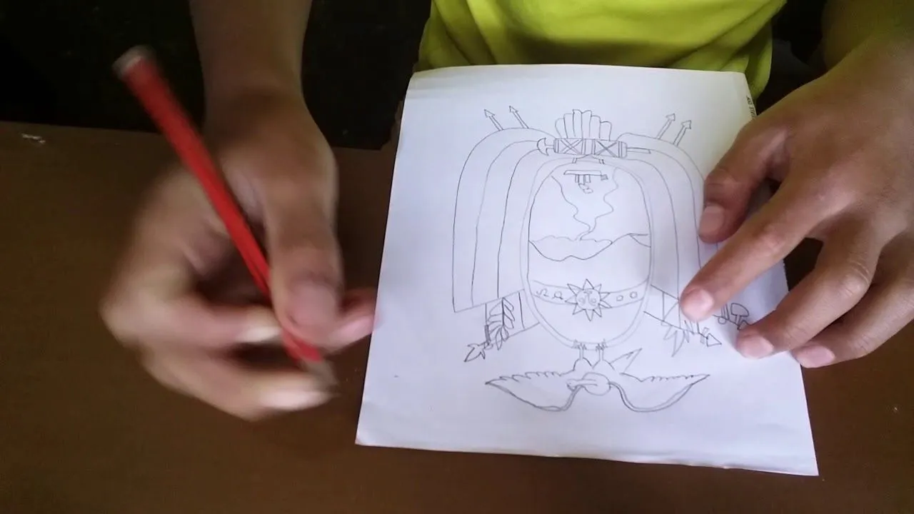 Como dibujar al Escudo de Ecuador|artemundial - YouTube