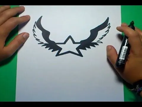 Como dibujar una estrella paso a paso 2 | How to draw a star 2 ...