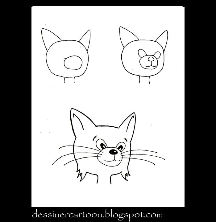 Cómo Dibujar Fantasía: Cómo dibujar la cabeza de los gatos Cómo Dibujar Fantasía: Cómo dibujar la cabeza de los gatos