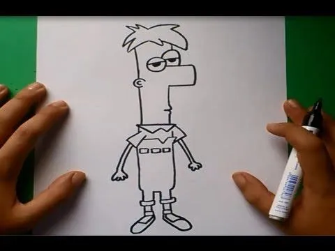 Como dibujar a Ferb paso a paso 2 - Phineas y Ferb | How to draw ...