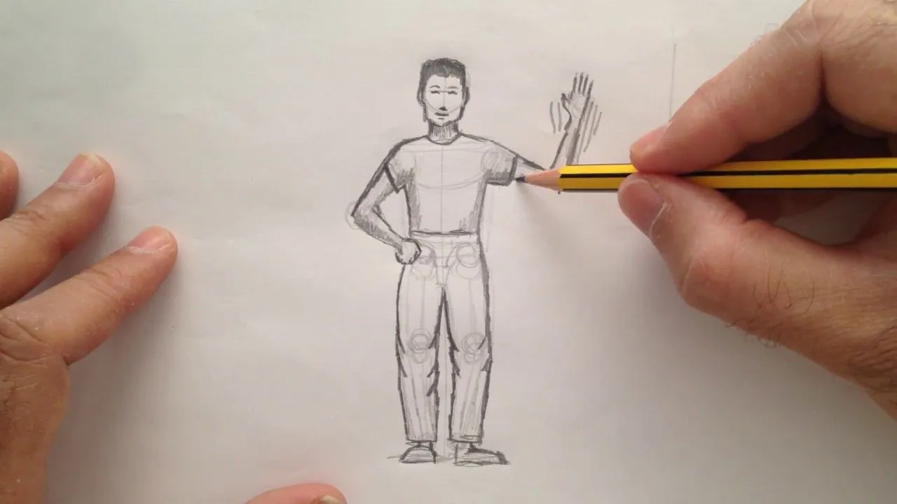 Cómo dibujar una figura humana - YouTube