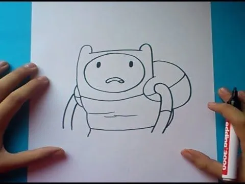 Como dibujar a Finn paso a paso 11 - Hora de aventuras | How to ...