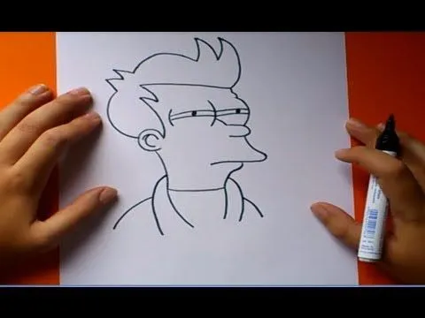 Como dibujar a Fry paso a paso 2 - Futurama | How to draw Fry 2 ...