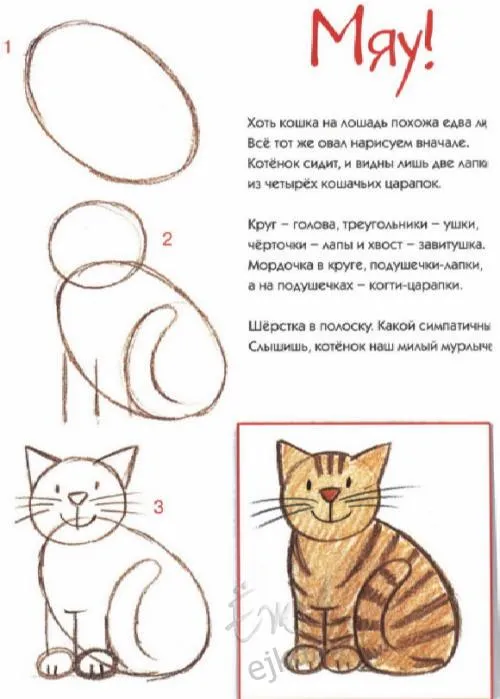 Cómo dibujar un gato sonriente, paso a paso ( Cómo dibujar un gato sonriente, paso a paso (