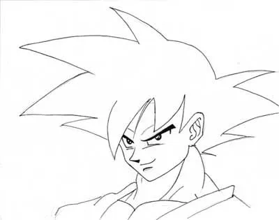 Goku de Dragon Ball - Tutoriales de Como dibujar a en Personajes ...