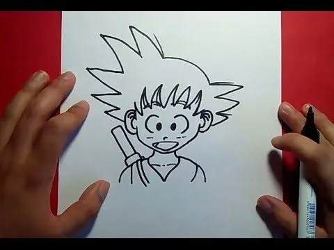 Como dibujar a Goku paso a paso - Dragon ball | How to draw goku ...