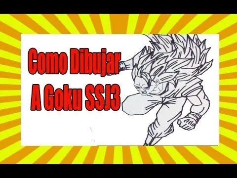 Como dibujar a Goku ssj3 cuerpo completo | Dragon Ball Z | How to ...