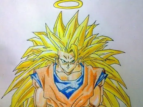 Como dibujar a Goku SSJ3 paso a paso - YouTube