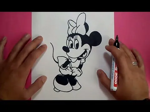 Como dibujar a Minnie Mouse paso a paso - Disney - PintayCrea.over ...