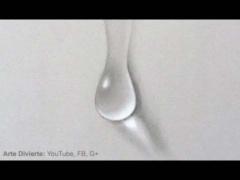 Cómo dibujar una gota de agua: paso a paso - Arte Divierte - YouTube