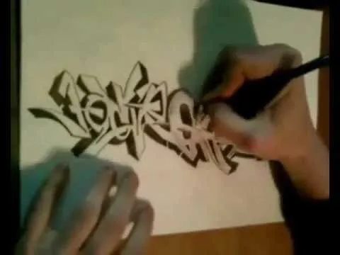 Cómo dibujar graffiti (tipo de letra) Parte 1 [ TUTORIAL GRAFFITI ...