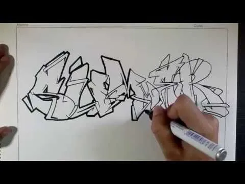 Como Dibujar Graffitis 3D - Como Hacer L - Youtube Downloader mp3